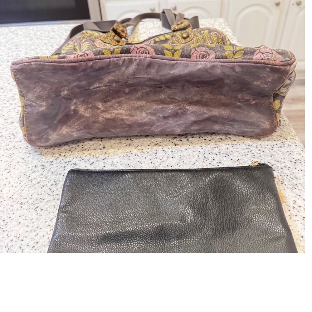Petunia Pickle Bottom Backpack Floral  Convertible Tote and‎ pouch preloved - Picture 3 of 16